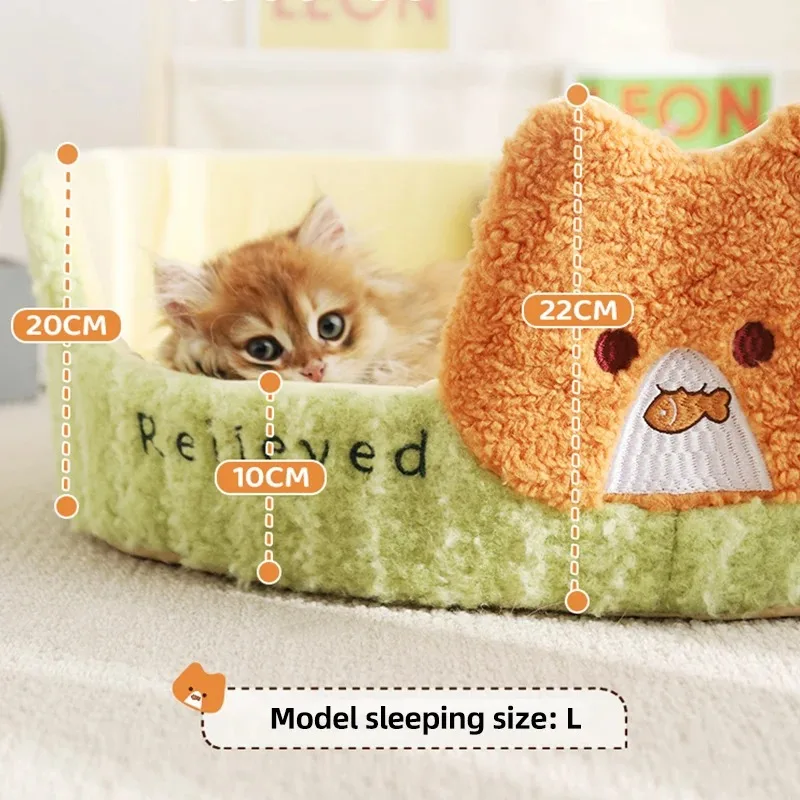 Cozy Cat House Bed – Warm Pet Nest for Small Dogs and Indoor Cats - Image 4