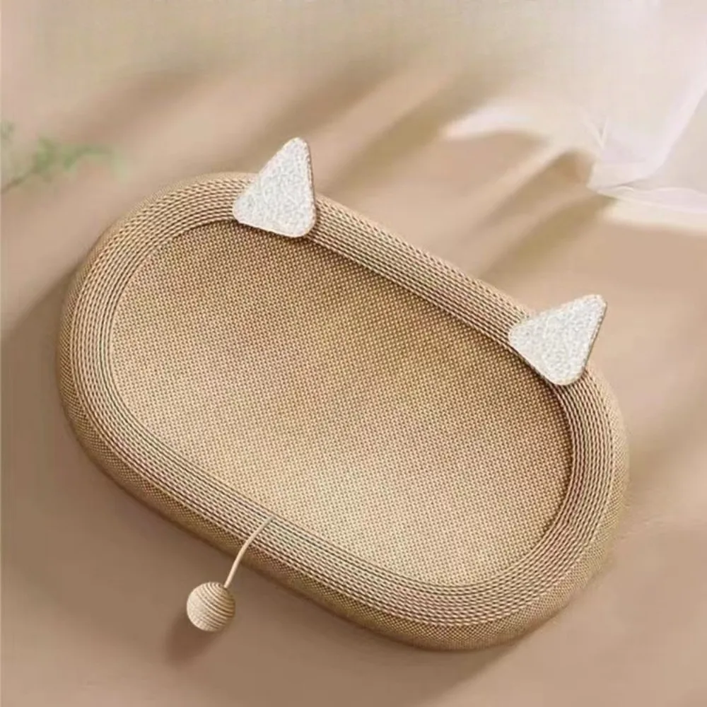Large Oval Cat Scratching Bed – Breathable Sisal Basin for Cats and Kittens - Image 6