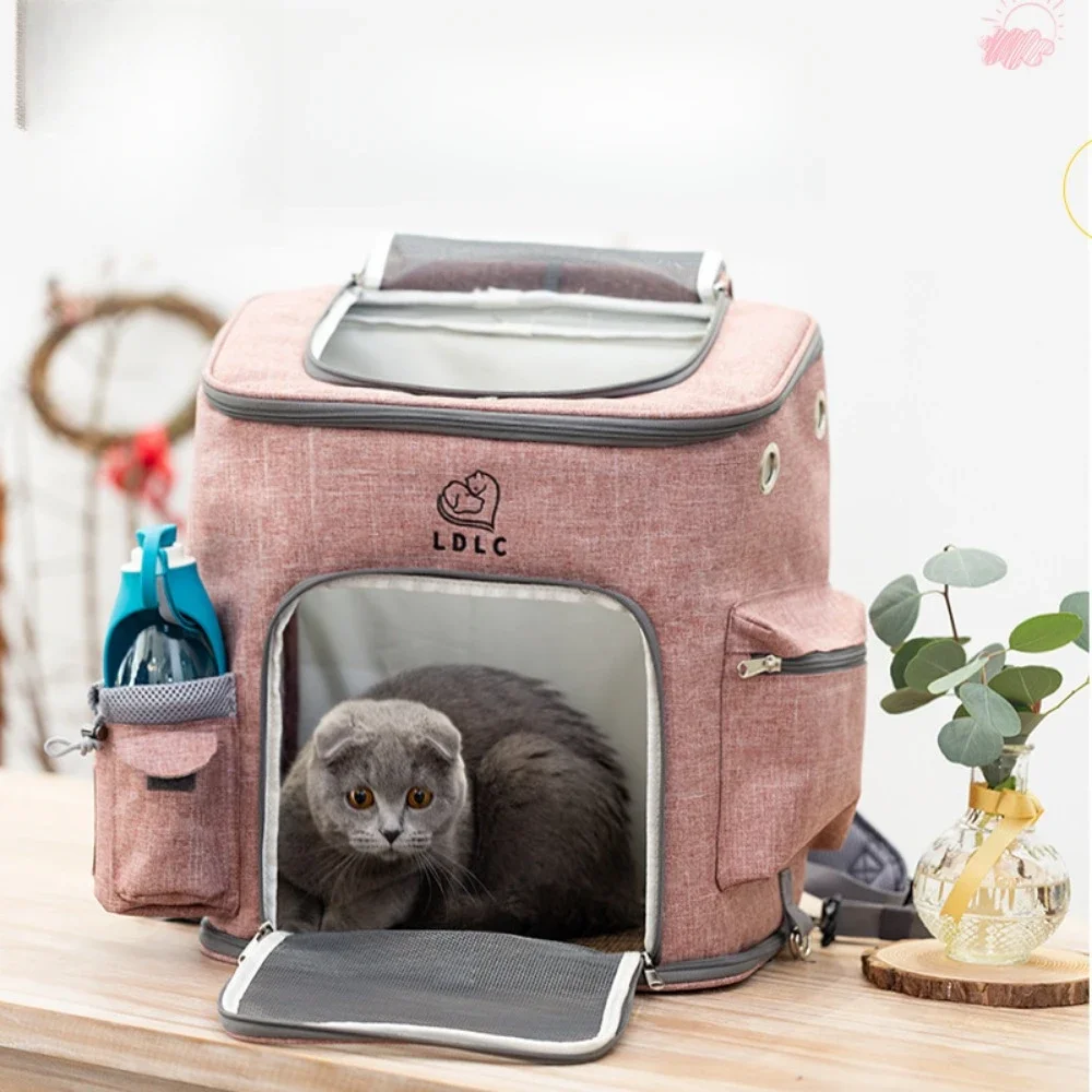Breathable Pet Travel Backpack for Dogs and Cats – Foldable Outdoor Carrier with Large Capacity - Image 4
