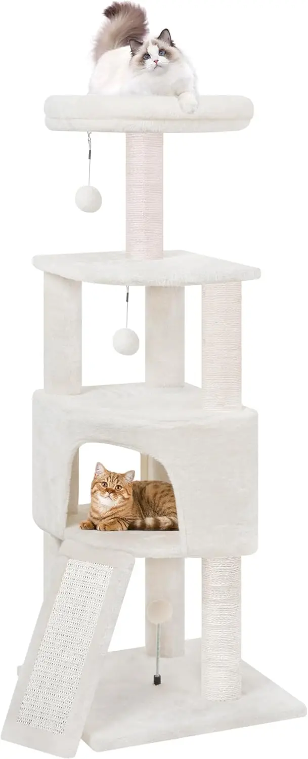 Cat Tower with Condo Bed – Activity Center with Scratching Post and Hanging Bed