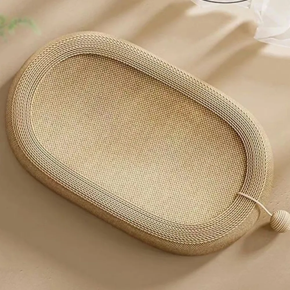 Large Oval Cat Scratching Bed – Breathable Sisal Basin for Cats and Kittens - Image 2