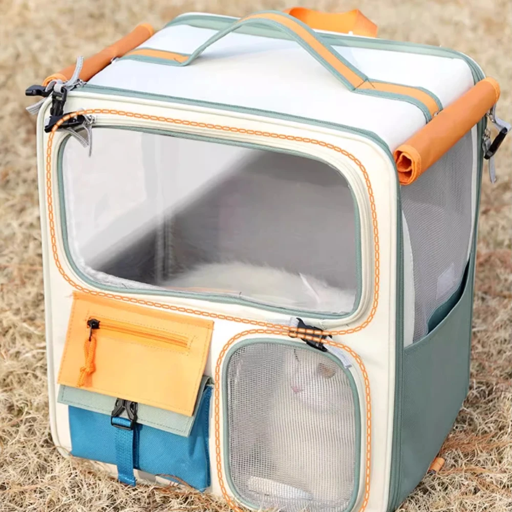 Large Space Cat Carrier Backpack – Windproof Outdoor Travel Bag for Pets - Image 2