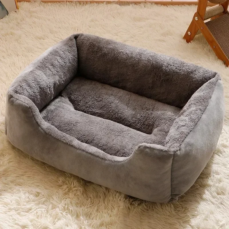 Soft Pet Cushion Bed – Cozy Basket for Cats, Puppies, and Small Dogs - Image 4