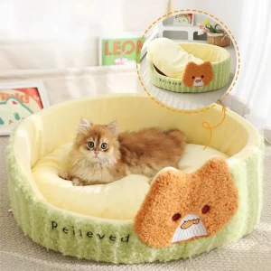 Cozy Cat House Bed – Warm Pet Nest for Small Dogs and Indoor Cats