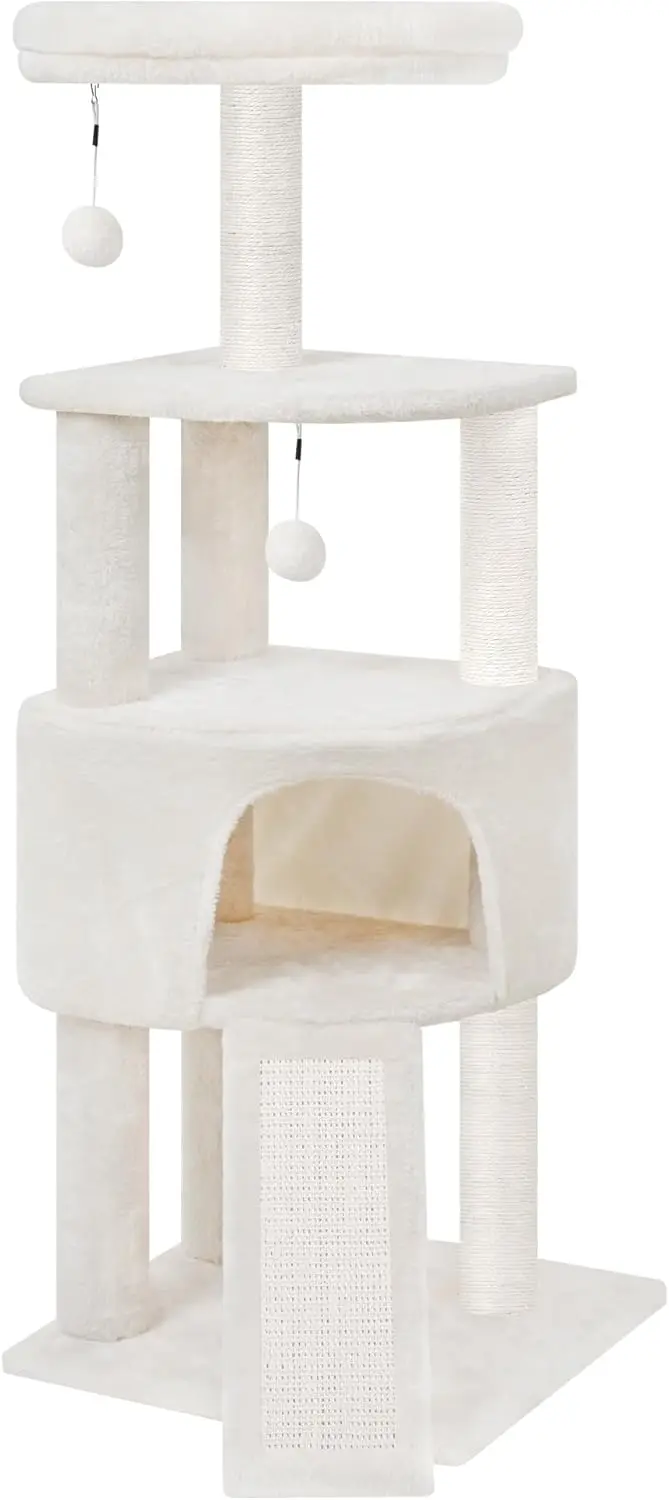 Cat Tower with Condo Bed – Activity Center with Scratching Post and Hanging Bed - Image 3
