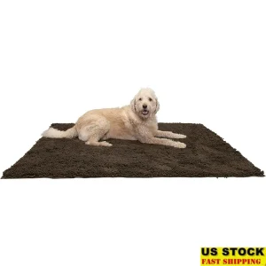 Absorbent Dog Doormat – Non-Slip Chenille Rug for Entryway and Pet Mud Area