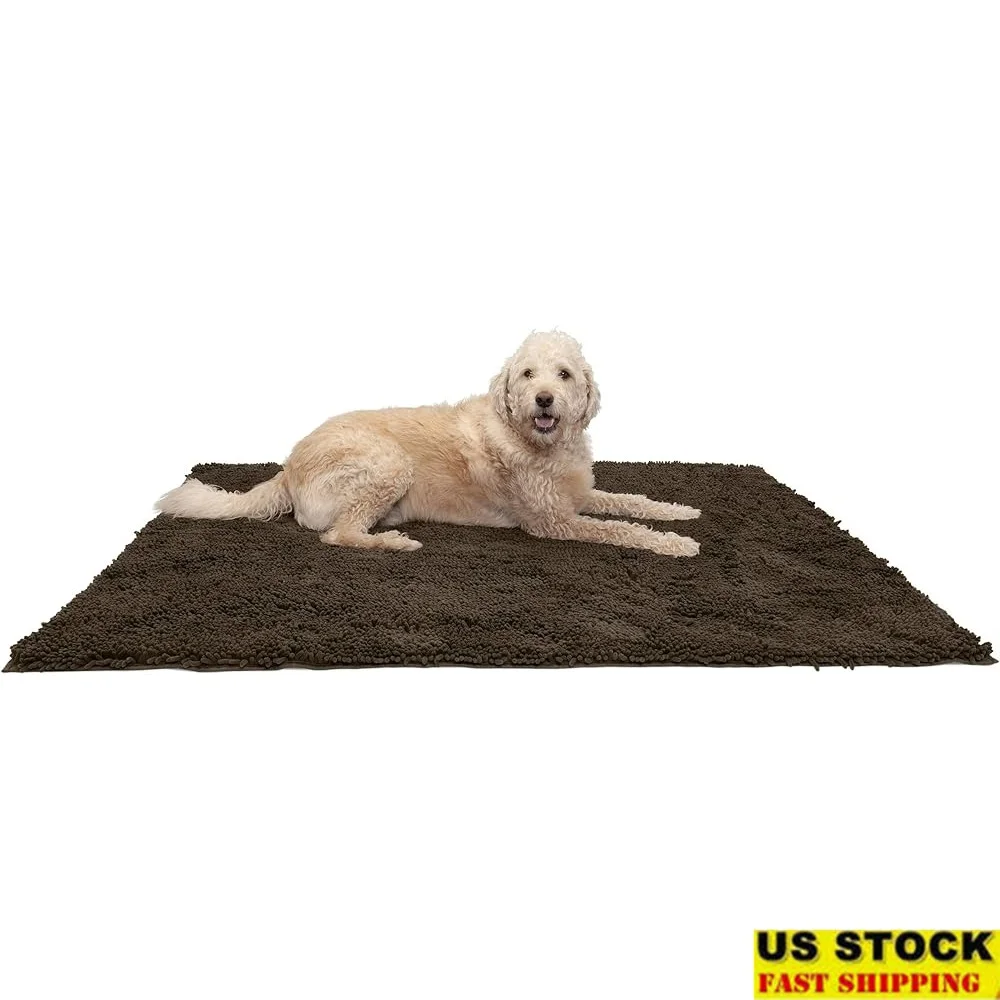 Absorbent Dog Doormat – Non-Slip Chenille Rug for Entryway and Pet Mud Area