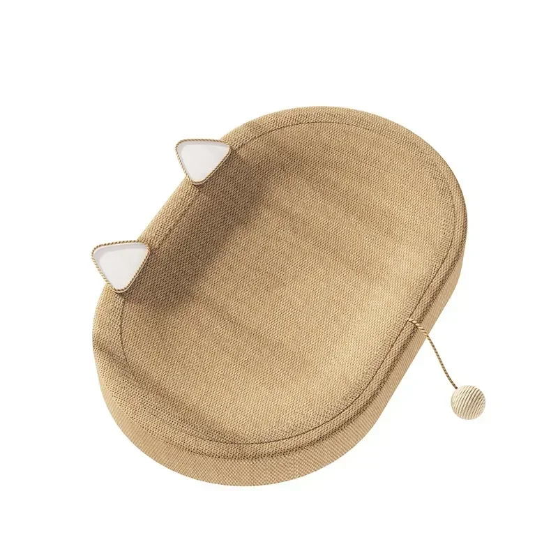 Oval Sisal Cat Scratching Board – Durable Cat Claw Mat for Indoor Cats - Image 5