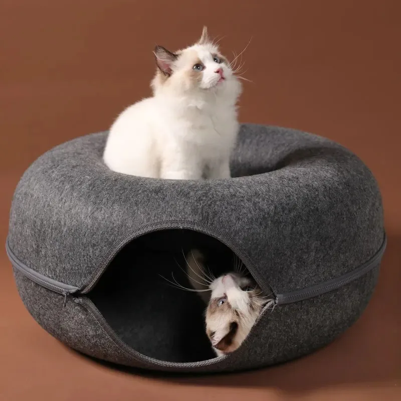 All-Season Cat Bed – Warm Cushion House for Kittens, Puppies, and Small Dogs - Image 3